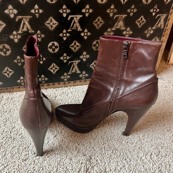 Prada Brown Ankle Boots - Picture 7 of 10